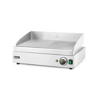 Grill Électrique Profi Line - Plaque de Cuisson Lisse et Rainurée 2 en 1