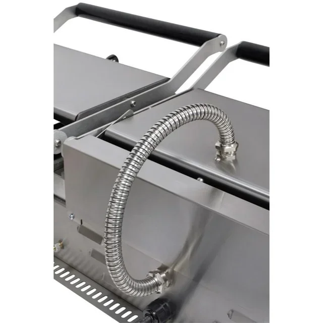 Doppelter Panini-Grill mit 4 gerillten Platten