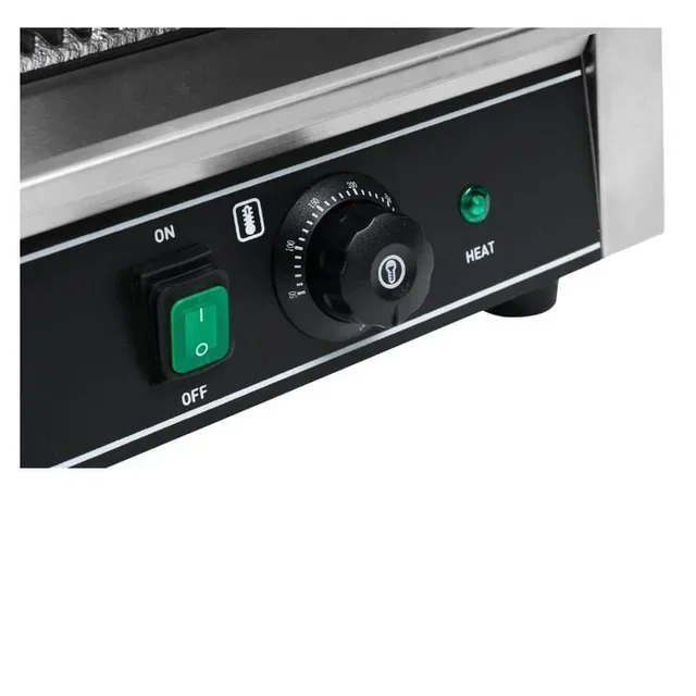 Large Panini Grill Ribbed Plate High Power