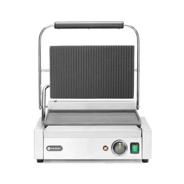 Professional Panini Grill - Mixed Ribbed and Smooth Plates