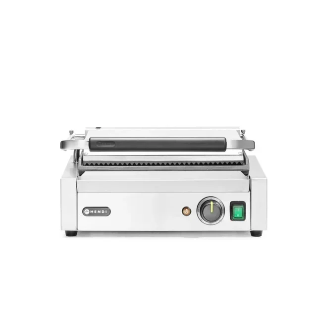 Professional Panini Grill - Mixed Ribbed and Smooth Plates
