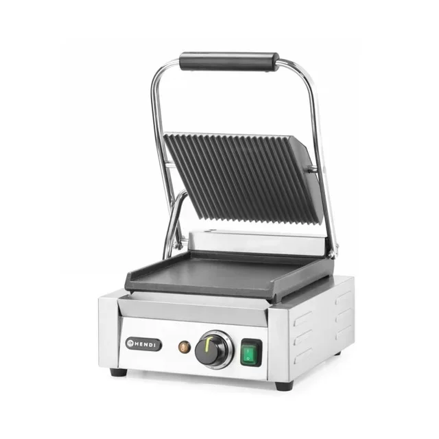 Professional Contact Grill - Mixed Smooth and Ribbed Plates - Standard Model