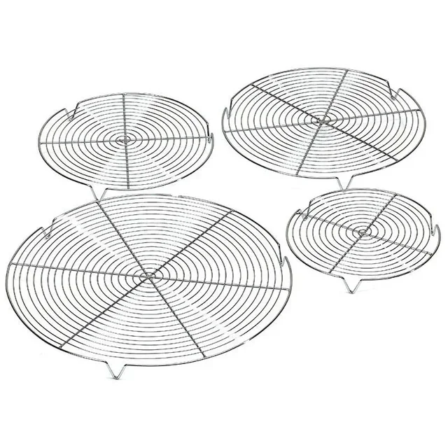 Grille Circulaire Chromée sur Pieds - Diamètre 200 mm
