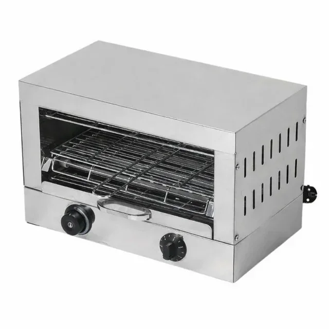 Grille-Pain Électrique 2 Tranches avec Thermostat Réglable