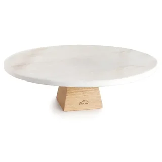 Natural Wood Pastry Table Round 30 cm