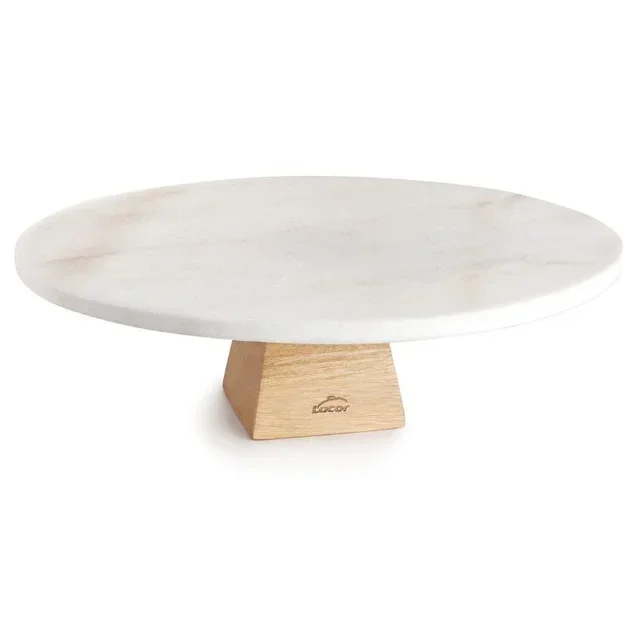 Natural Wood Pastry Table Round 30 cm