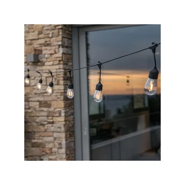 Guirlande Guinguette Solaire 6.5 m Ampoules Filament LED - Mafy Solar