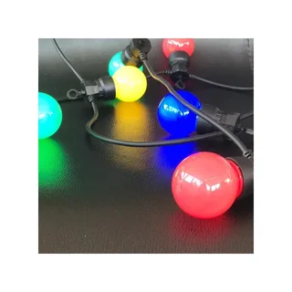 Outdoor String Lights 5.7m Multicolour - Festive Party Lighting