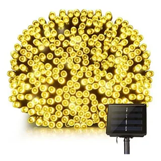 Solar String Lights Outdoor 32.9m 8 Modes - Yogi Warm Solar