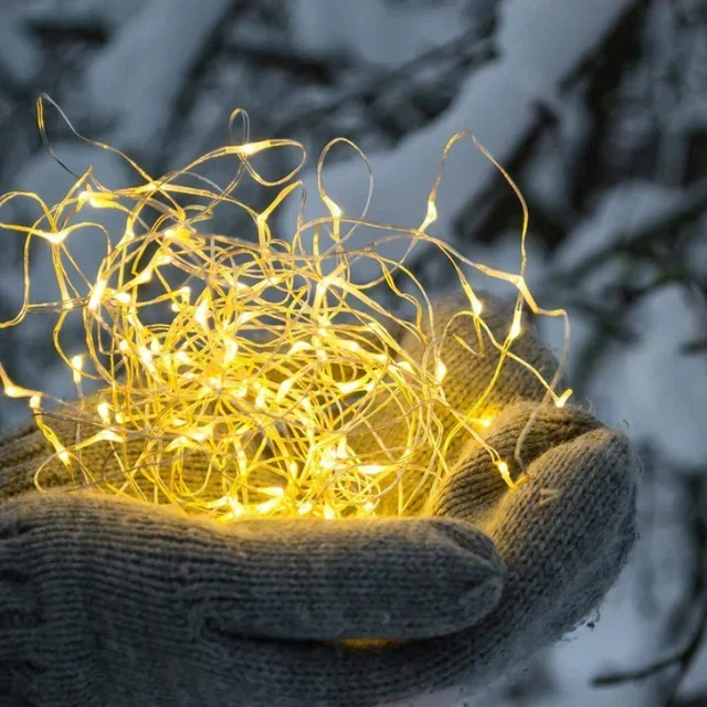 Solar String Lights Outdoor 8 Modes 41.9m - Skinny Solar