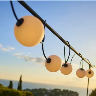 Catena Luminosa Solare Galleggiante Collegabile 5,5m Bolly Light Solar - Illuminazione Stagno e Piscina