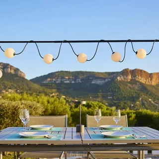 Catena Luminosa Solare Galleggiante Collegabile 5,5m Bolly Light Solar - Illuminazione Stagno e Piscina