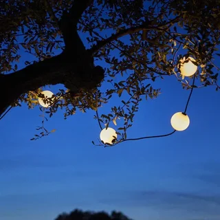 Catena Luminosa Solare Galleggiante Collegabile 5,5m Bolly Light Solar - Illuminazione Stagno e Piscina