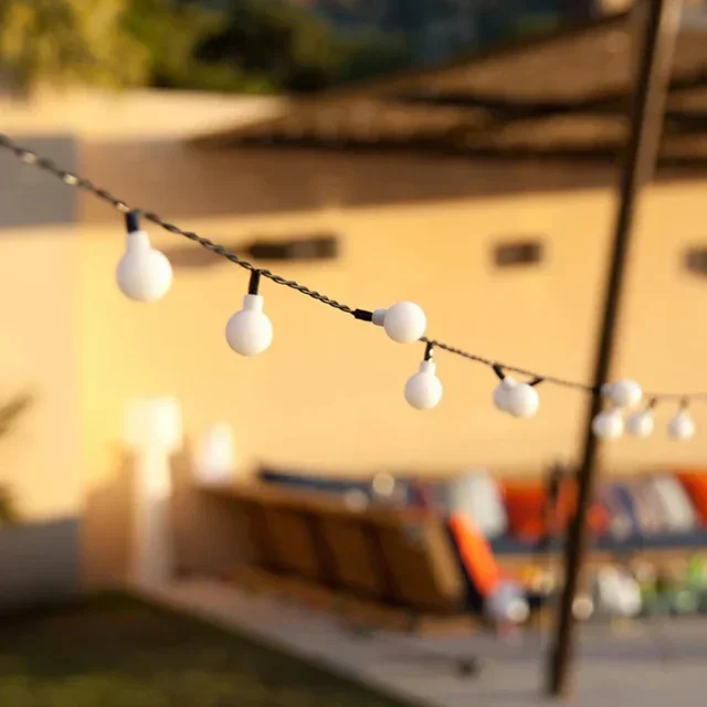 Solar LED String Lights Round Bulbs 6.9 meters Outdoor Billy