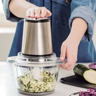 Picadora Eléctrica 1,2 L - Triturador de Alimentos Multifunción