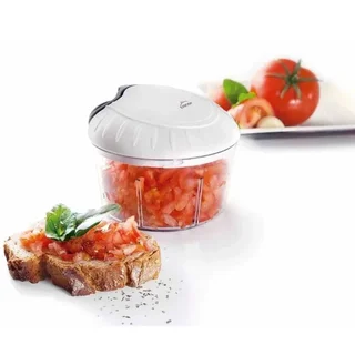 Hachoir à Viande Manuel avec Récipient Intégré 1L - Coupe Légumes et Préparation Culinaire