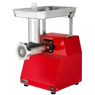 Moedor de Carne Elétrico Vermelho Profissional