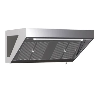 Snackhaube 1200x700 mit LED-Beleuchtung - Motorlose Version