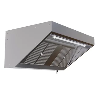 Snackhaube 1200x700 mit LED-Beleuchtung - Motorlose Version