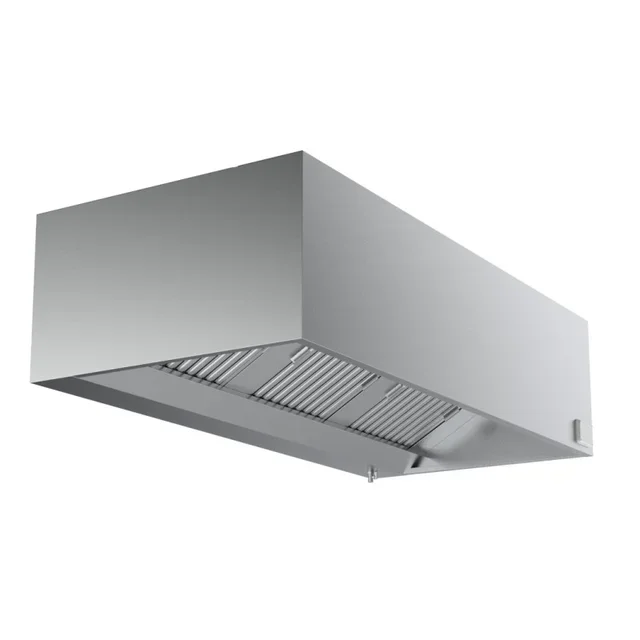 Wall-Mounted Cube Range Hood 120 cm - Integrated Motor + LED Lighting + Power Regulator