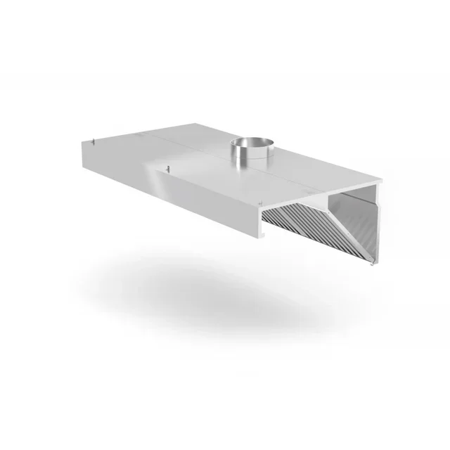 Wall-Mounted Extractor Hood 1000 x 700 mm with Integrated LED Lighting