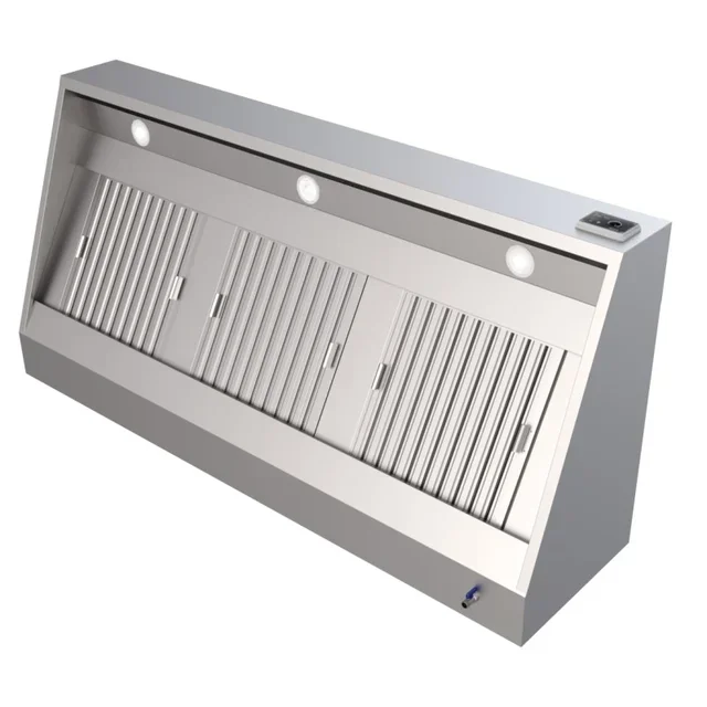 100 cm Wall-Mounted Range Hood - Integrated Motor, LED Lighting and Speed Regulator