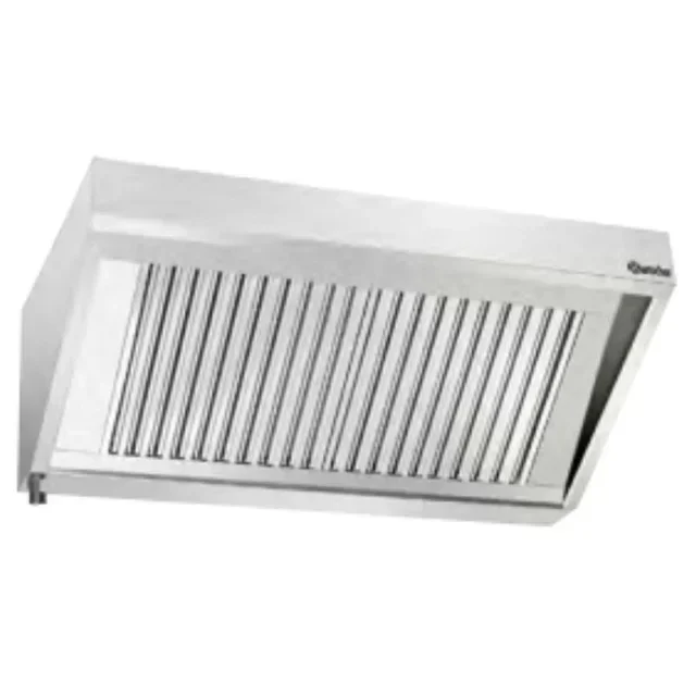 Wall-Mounted Extraction Hood - Width 100 cm x Depth 70 cm with Integrated Motor