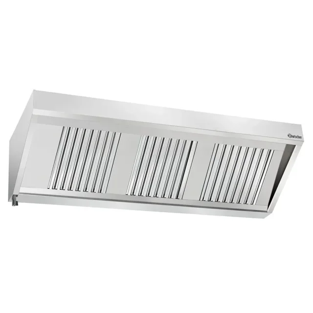 Wall Extraction Hood - L 1800 x D 700 mm - Integrated Motor and Lighting