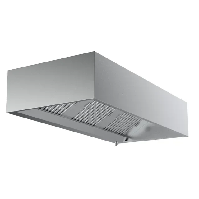 Cubic Exhaust Hood 950 mm Depth with LED Lighting - Width 1000 mm