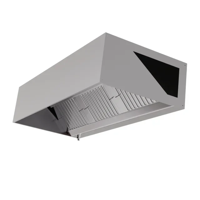 Cubic Exhaust Hood 1600x900 mm with LED Lighting - Motorless Version