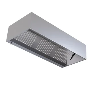 Cubic Exhaust Hood 1600x900 mm with LED Lighting - Motorless Version