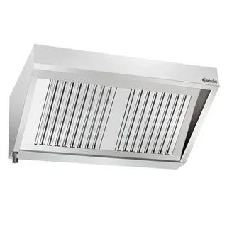 Wall-Mounted Extractor Hood - Width 120 cm x Depth 70 cm with Integrated Lighting
