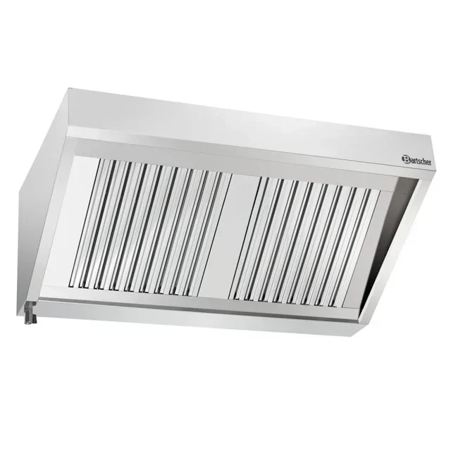 Wall-Mounted Extractor Hood - Width 120 cm x Depth 70 cm with Integrated Lighting