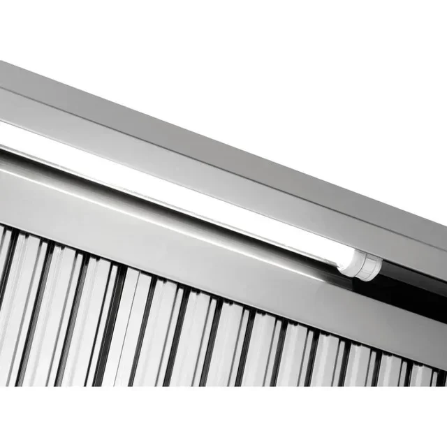 Professional Wall-Mounted Extraction Hood - Integrated Motor and LED Lighting - Width 140 cm x Depth 70 cm