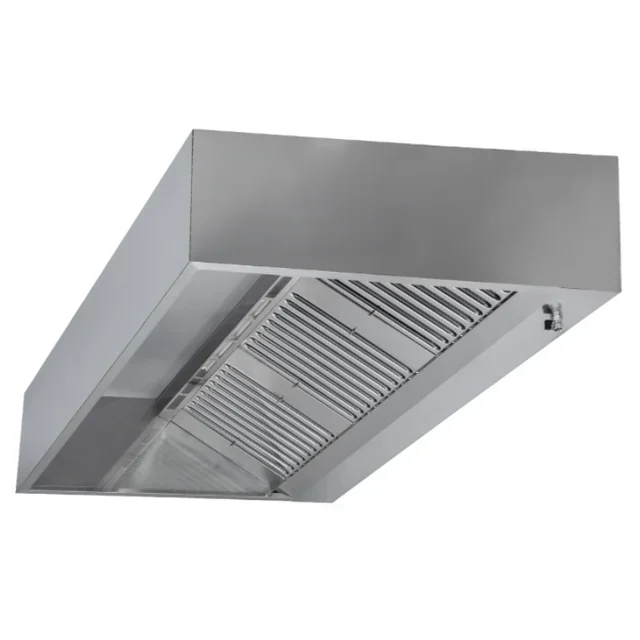 Cubic Hood 1100 mm Depth with LED Lighting - 5800 m³/h Extraction - Motorless Version