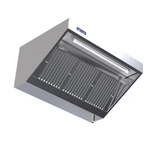 Professional Snack Hood 1600x900 mm - Integrated Motor + LED Lighting + Speed Controller - Refurbished