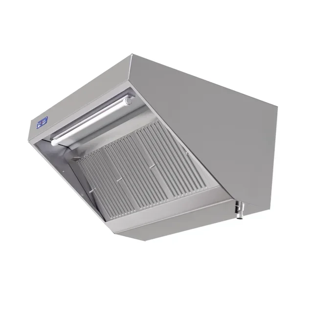 Professional Snack Hood 1600x900 mm - Integrated Motor + LED Lighting + Speed Controller - Refurbished