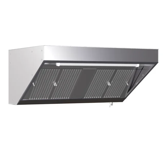 Commercial Snack Hood 1200x900 with LED Lighting - Without Ventilation Unit