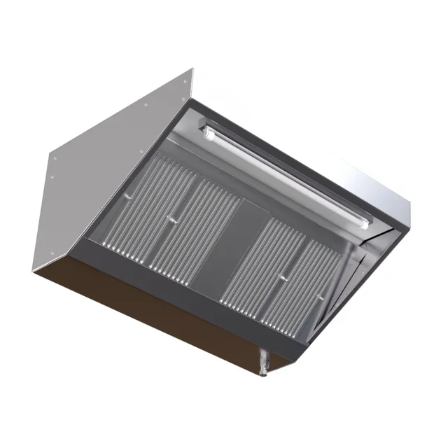 Commercial Snack Hood 1200x900 with LED Lighting - Without Ventilation Unit