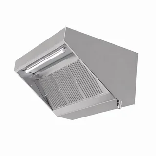 Professional Snack Range Hood Complete 700x2000 mm with Integrated Motor, LED and Dimmer