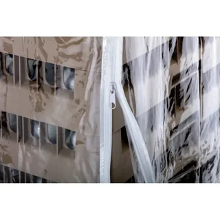 Copertura Protettiva per Cesto Portabiancheria con Ruote - Copertura Impermeabile Antipolvere