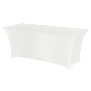 White Rectangular Table Protective Cover 1500