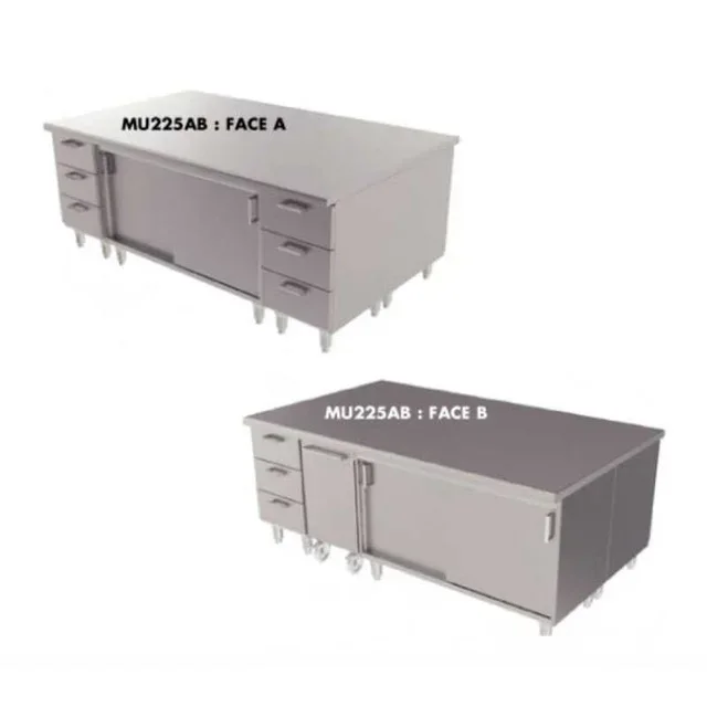 Isola Centrale da Cucina - Mobile Isola per Ripostiglio e Preparazione