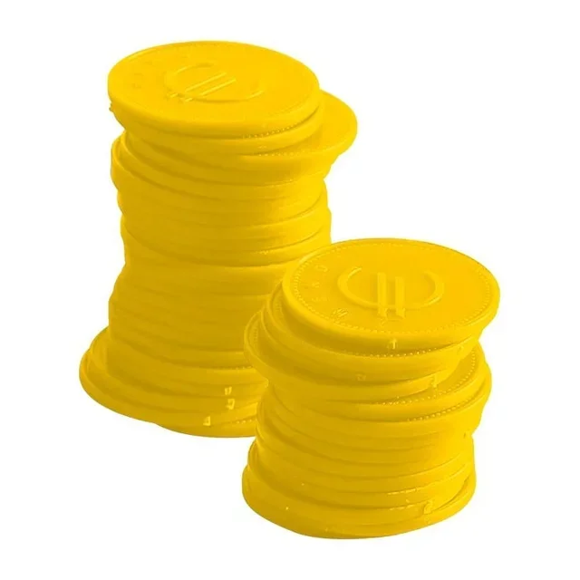 Gettoni di Colore Giallo - Bustina da 100 Pezzi