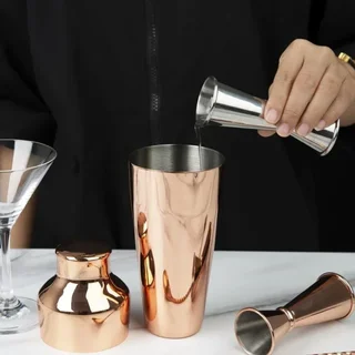 Konischer Edelstahl-Messbecher 25/50 ml für Cocktails