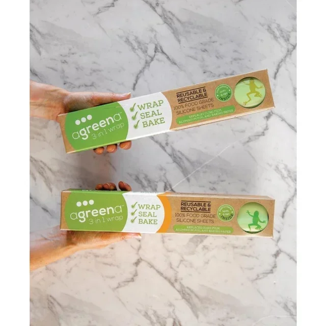 4er-Pack Wiederverwendbare Lebensmittelbehälter 20x20 cm - 3-in-1-System