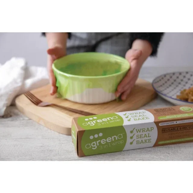 4er-Pack Wiederverwendbare Lebensmittelbehälter 20x20 cm - 3-in-1-System