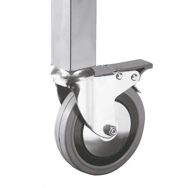 Kit 4 roues pivotantes pour table de travail inox professionnelle