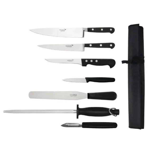 Kit de 7 Couteaux de Cuisine Professionnels avec Housse de Protection