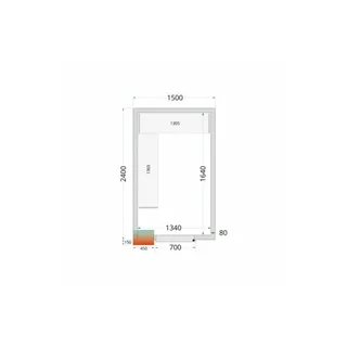 Kit de Estantería para Cámara Frigorífica 1500x2400 mm - Estante Modular Profesional
